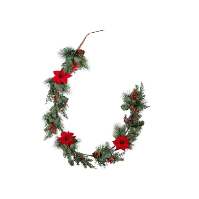 Holiday Poinsettia Garland
72    
