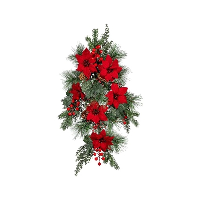 Holiday Poinsettia Swag
28    