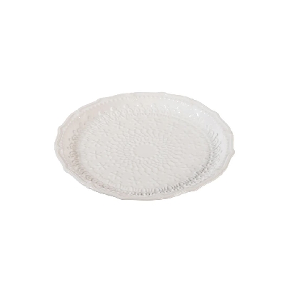 Embossed Ceramic
White Plate
10.25    