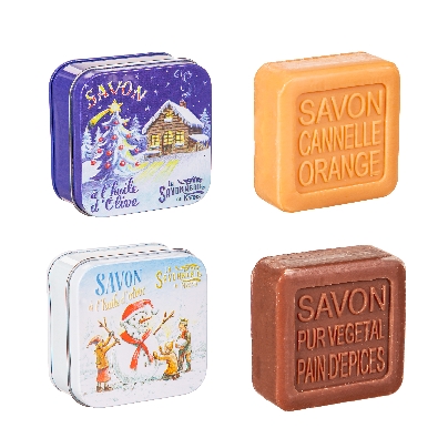 Winter Scene Bar Soap in Tin Box
2 Styles to Choose From   