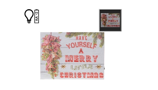   Have Yourself A Merry Little Christmas   Sign LED  