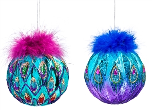 Magnificent Glass Ball Ornament - Choose from 2 styles  