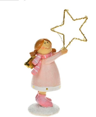Child Angel with LED Star  