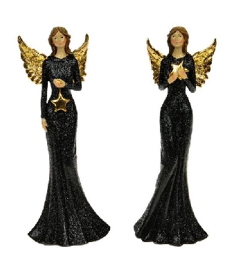 Angel with Star and Black Dress  
