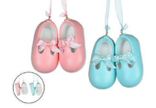 Pink or Blue Slippers Ornamen  