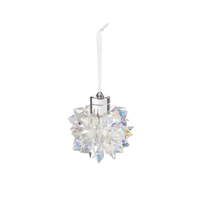 LED Plastic  Jagged Crystal  Ornament  