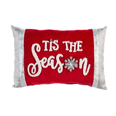 Snowflake Lumbar Pillow: Tis The Season  