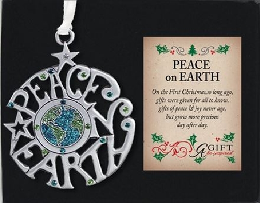 Peace on Earth
Ornament w/ Crystals  