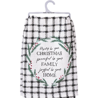 Kitchen Towel - Merry Be Your Christmas

A cotton kitchen towel f...