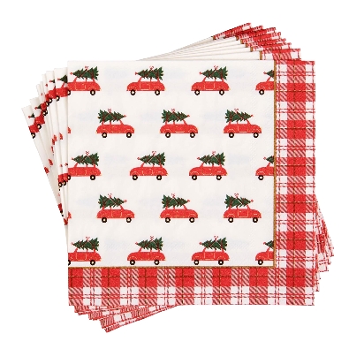 Luncheon Napkin - Red Car 
(20 Count)

Twenty napkins per packag...