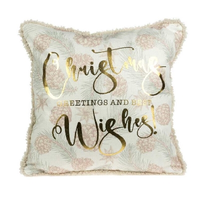 Christmas Greetings And Best Wishes Pillow
18    