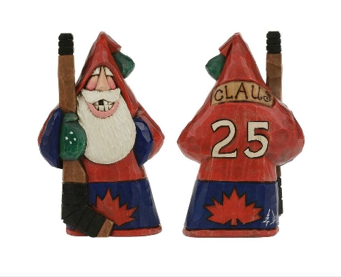Christmas Tradition Ornament
Canadian Hockey Santa 
6    