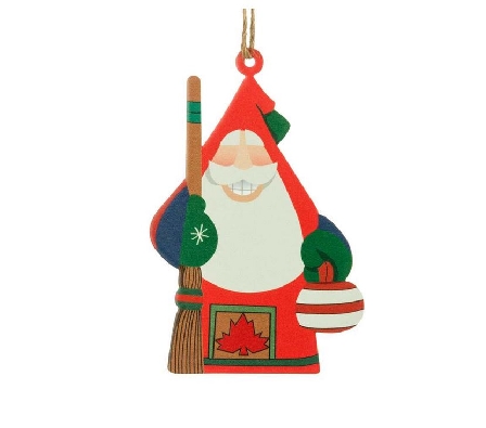 Canadian Curler Tall Hat Santa Ornament
5    