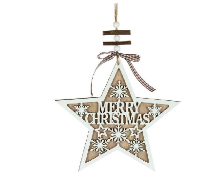 Star Ornament 
w/ Merry Christmas
7    