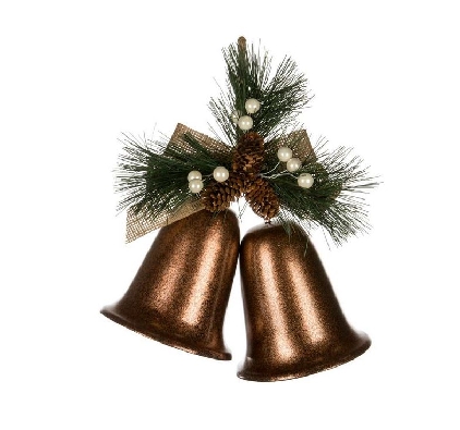 Double Gold Liberty Bells
w/ Spray & Pine Cones
11    