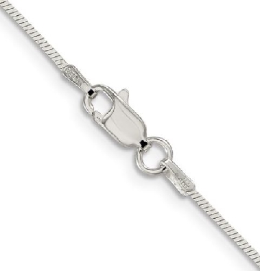 Sterling Silver 
Square Snake Chain
1mm  - 20    