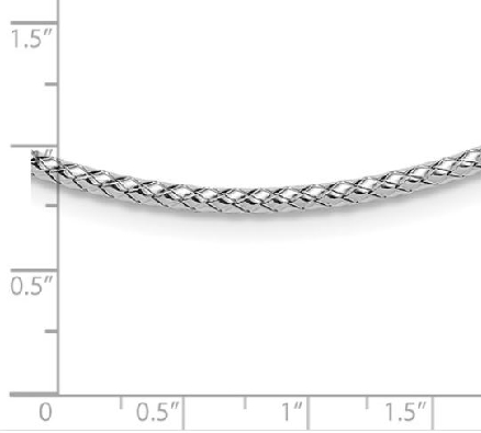 Woven Necklace
Silver/Rhodium Plated
17  +2    