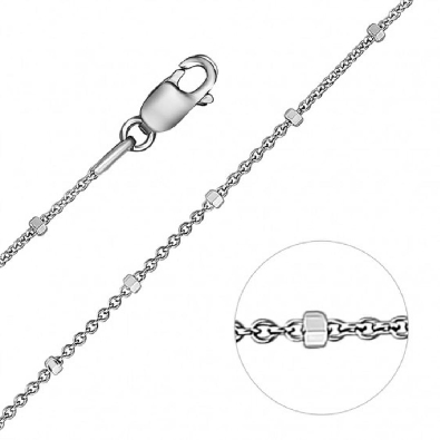 Fancy Link Forza Chain 32  
1.5mm
Rhodium-Plated  