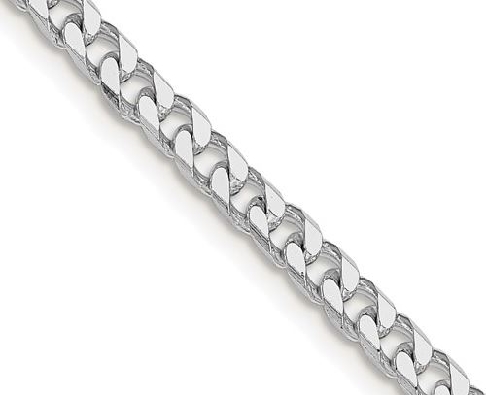 Sterling Silver
3.5mm Curb Chain
Rhodium Plated
22    