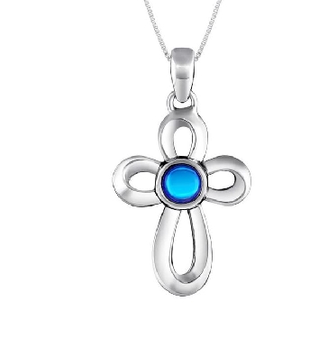 LeightWorks
Ribbon Cross Pendant
Silver
1.082  H x .629  W

We...