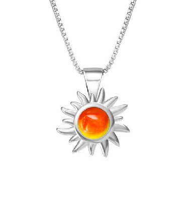 LeightWorks
Teeny Sun Pendant
Silver
5mm Stone 
18   Chain

T...