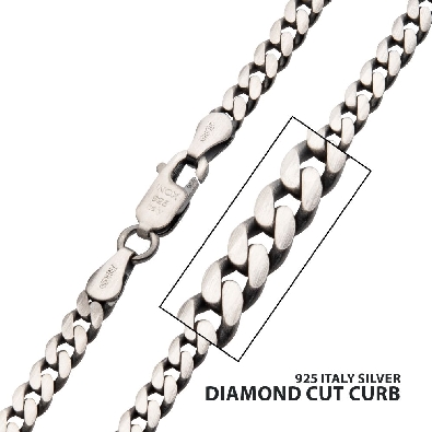 Inox&trade;
Silver Curb Chain
Black Rhodium Plated
3.6mm
22  

Me...
