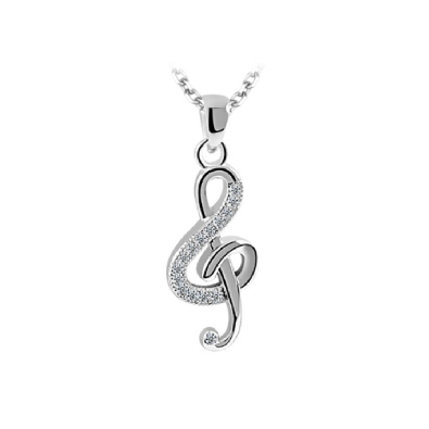 Legend Sterling Silver
Treble Clef Pendant  