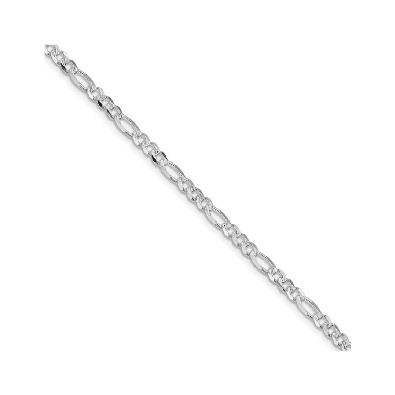 Sterling Silver
Pave  Flat Figaro
Rhodium Plated
4mm
22    