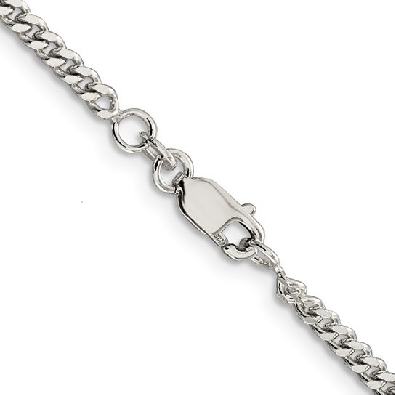 Silver Curb Chain 3mm
Rhodium Plated
22    