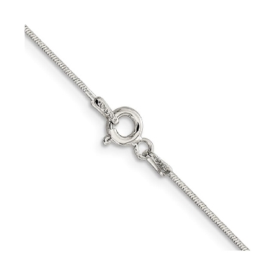 Sterling Silver
Diamond Cut Snake Chain
Rhodium Plated
.85mm
16...