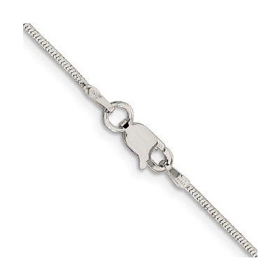 Sterling Silver
Diamond Cut Snake Chain
Anti-tarnish Coating
1.2...