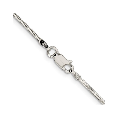 Sterling Silver
Diamond Cut Flat Snake Chain
Anti-tarnish Coating...