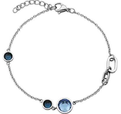 STEELX  
Blue Stone Crystal Bracelet  