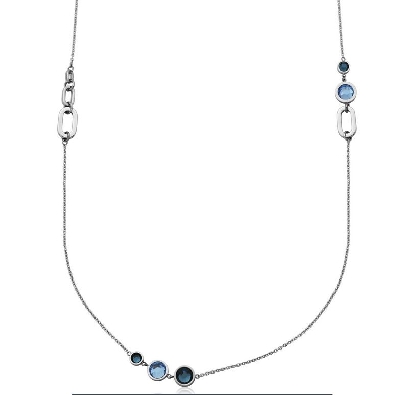 STEELX  
Blue Stone Crystal Necklace
26+2    