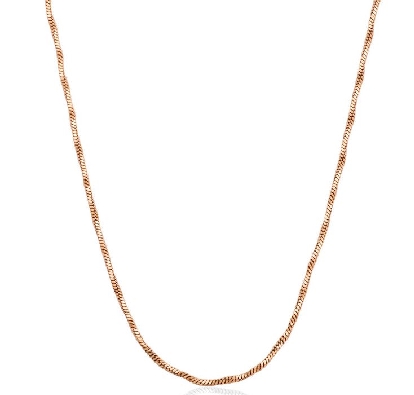 Steelx
Twisted Rose Gold IP Chain 
1.5mm
20+2    