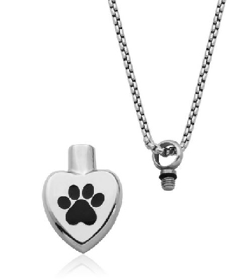 STEELX
Heart Pendant w/ Paw
For Ashes
20  +2    