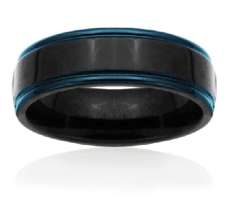 STEELX
Two Tone Ring
IP Black & IP Blue
Size 11; 12; 13  