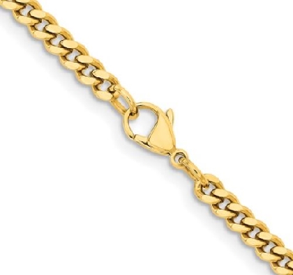 Chisel Steel
4mm Curb Chain
Gold IP
20    
