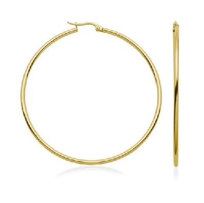 STEELX
Hoop Earrings
Gold IP
60mm  