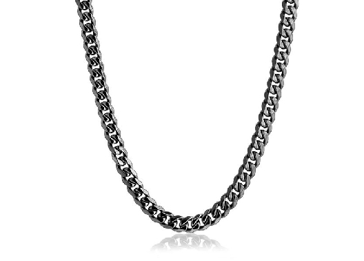 ITALGEM STEEL 
Steel Chain 
Gunmetal IP Cuban Link Chain
7.7mm
...