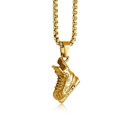 ITALGEM STEEL
Steel Necklace
Gold IP Hockey Skate
Round Box Chai...
