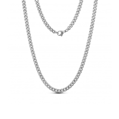 Stainless Steel Cuban Link Necklace  24  
5mm  