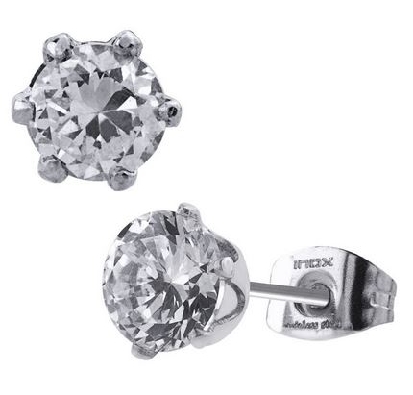 INOX™ Steel
CZ Stud Earrings
Unisex
7mm  