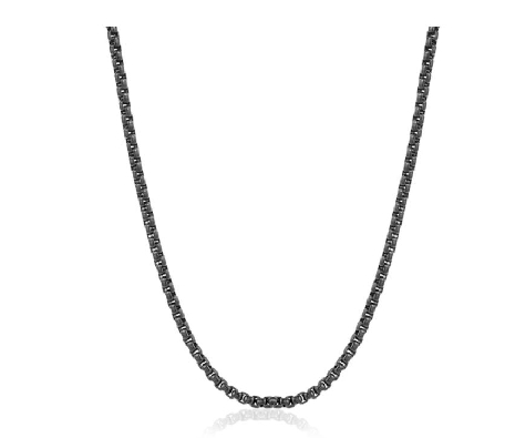ITALGEM STEEL
Black-IP Pave Steel Chain
Round Box
2.5mm
20    