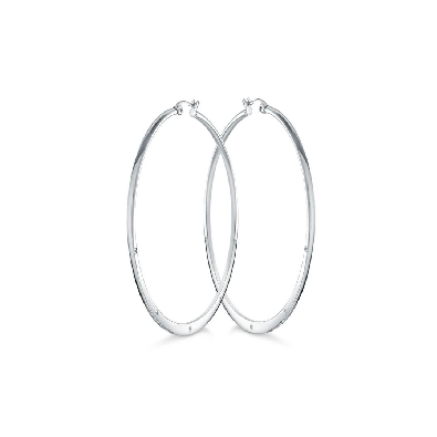 ITALGEM STEEL
Graduated White CZ Hoop Earrings
40mm
  