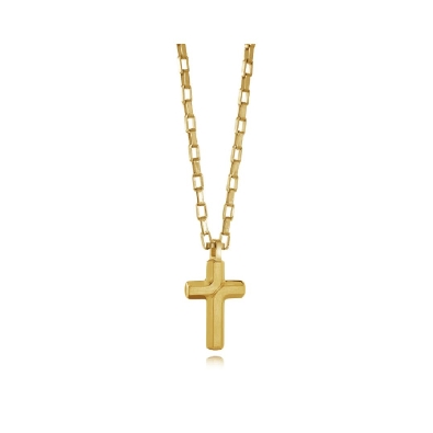 ITALGEM STEEL
Mini Cross Necklace
Brushed Gold IP
20    