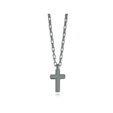 ITALGEM STEEL
Mini Cross Necklace
Brushed Gunmetal IP
20    