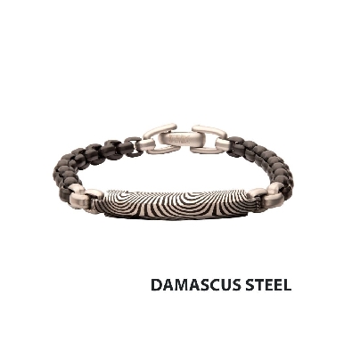 INOX&trade; Steel
Damascus Bracelet
w/ Black IP
8.5  

INOX Damasc...