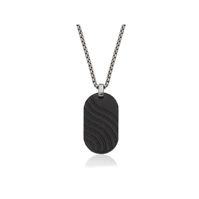 STEELX
Wavy Dog Tag
Black IP
17.5x31.5mm
22  
  