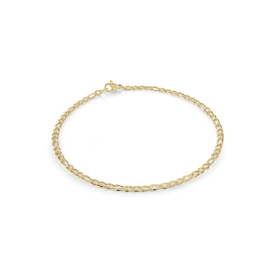 ITALGEM STEEL
Steel Chain Anklet
Gold IP Polished Figaro
3mm
9    